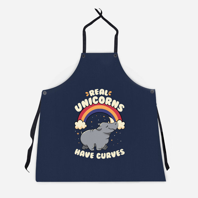 Real Unicorns Have Curves-Unisex-Kitchen-Apron-tobefonseca