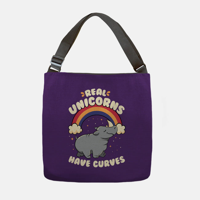 Real Unicorns Have Curves-None-Adjustable Tote-Bag-tobefonseca