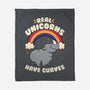 Real Unicorns Have Curves-None-Fleece-Blanket-tobefonseca