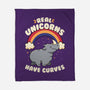 Real Unicorns Have Curves-None-Fleece-Blanket-tobefonseca