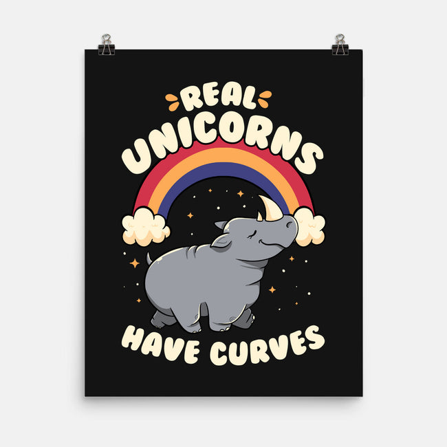 Real Unicorns Have Curves-None-Matte-Poster-tobefonseca