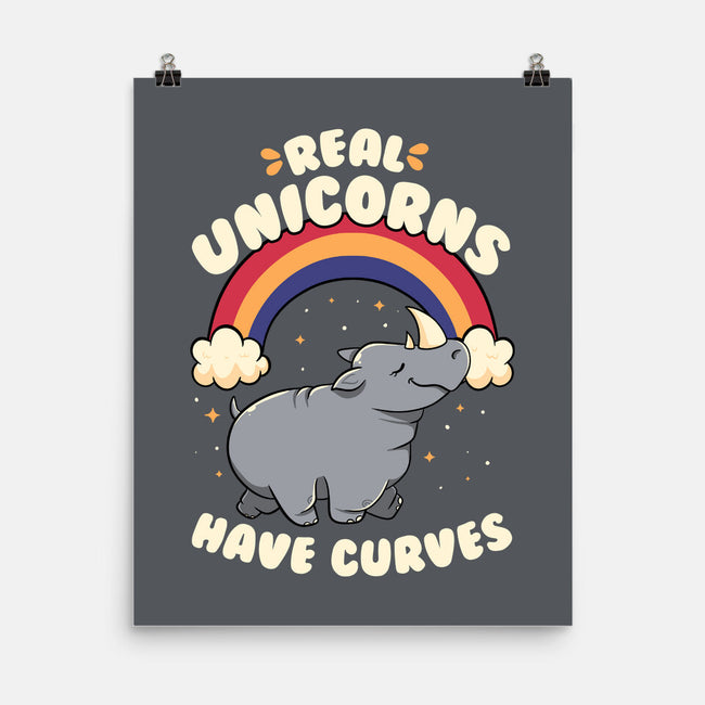 Real Unicorns Have Curves-None-Matte-Poster-tobefonseca