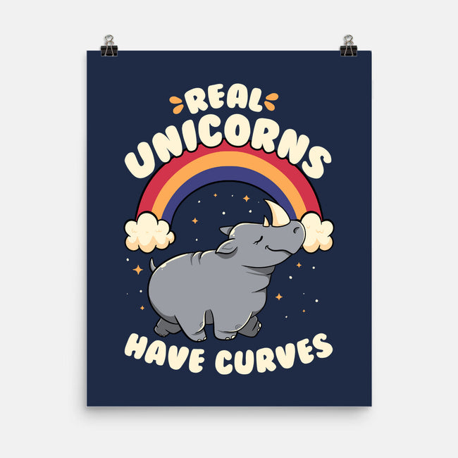Real Unicorns Have Curves-None-Matte-Poster-tobefonseca