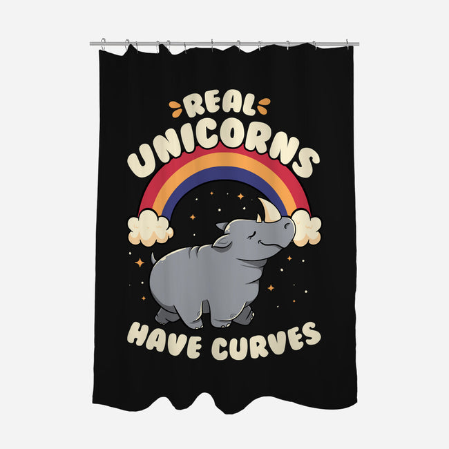 Real Unicorns Have Curves-None-Polyester-Shower Curtain-tobefonseca