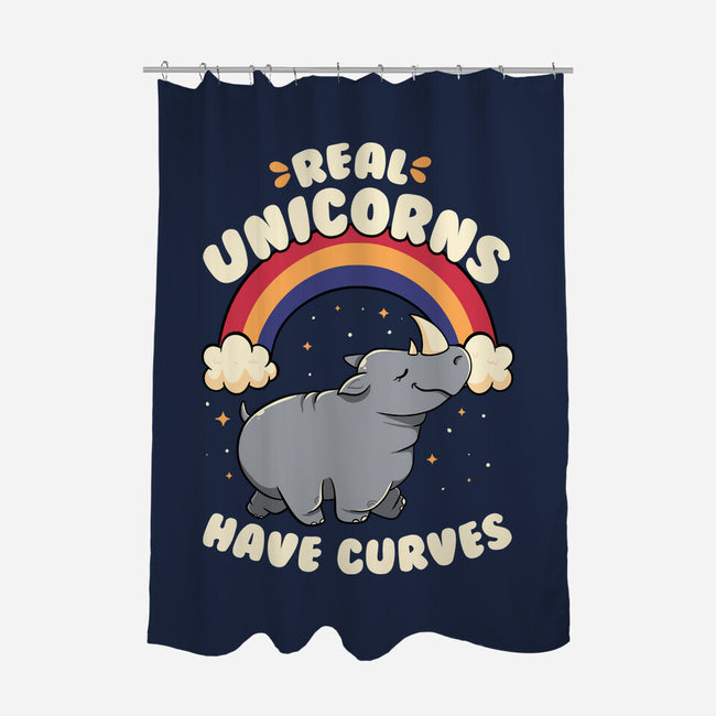Real Unicorns Have Curves-None-Polyester-Shower Curtain-tobefonseca