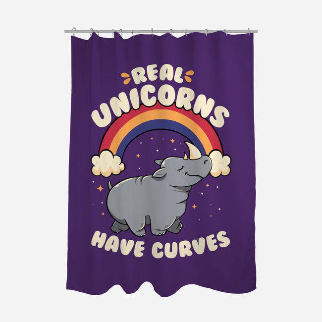 Real Unicorns Have Curves-None-Polyester-Shower Curtain-tobefonseca