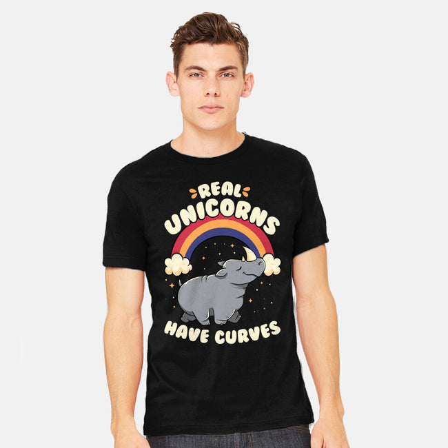 Real Unicorns Have Curves-Mens-Heavyweight-Tee-tobefonseca