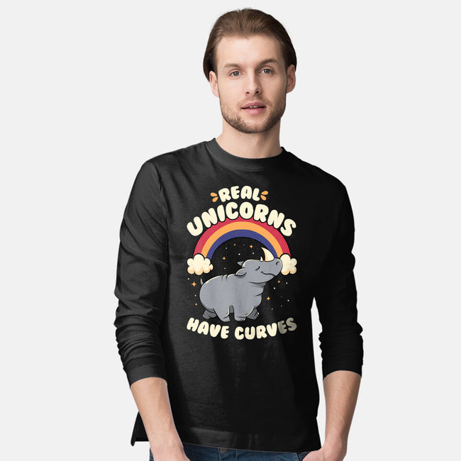 Real Unicorns Have Curves-Mens-Long Sleeved-Tee-tobefonseca