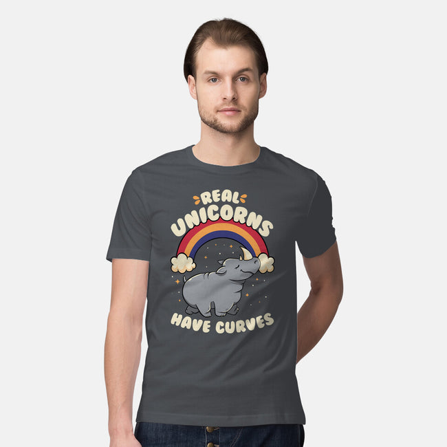 Real Unicorns Have Curves-Mens-Premium-Tee-tobefonseca