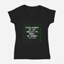 The Ability To Adapt To Change-Womens-V-Neck-Tee-tobefonseca