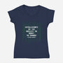 The Ability To Adapt To Change-Womens-V-Neck-Tee-tobefonseca