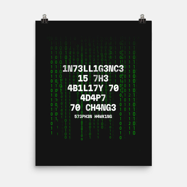 The Ability To Adapt To Change-None-Matte-Poster-tobefonseca