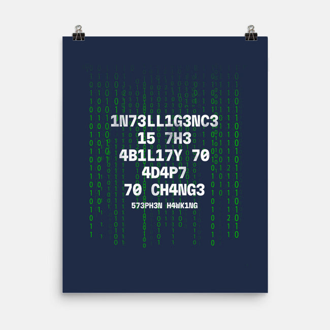 The Ability To Adapt To Change-None-Matte-Poster-tobefonseca