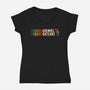 Rebel Scum 77-Womens-V-Neck-Tee-rocketman_art
