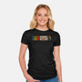 Rebel Scum 77-Womens-Fitted-Tee-rocketman_art