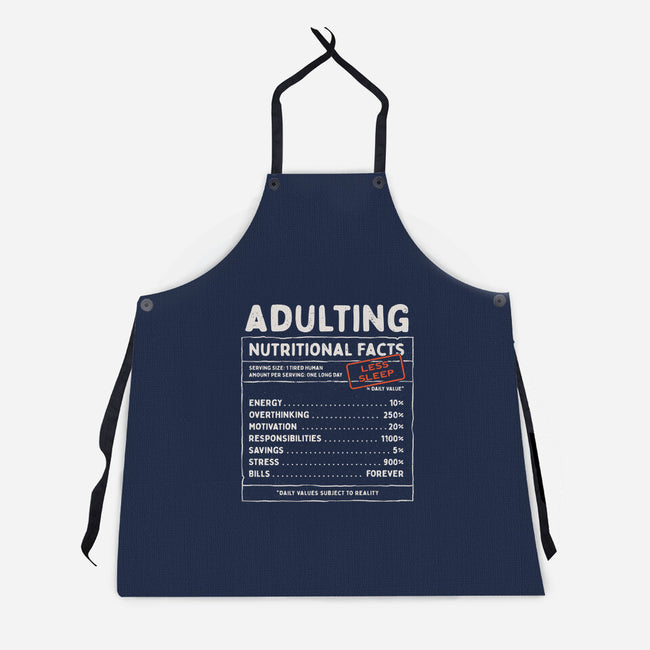 Adulting Facts-Unisex-Kitchen-Apron-GODZILLARGE