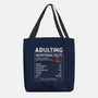 Adulting Facts-None-Basic Tote-Bag-GODZILLARGE