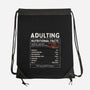 Adulting Facts-None-Drawstring-Bag-GODZILLARGE