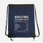 Adulting Facts-None-Drawstring-Bag-GODZILLARGE