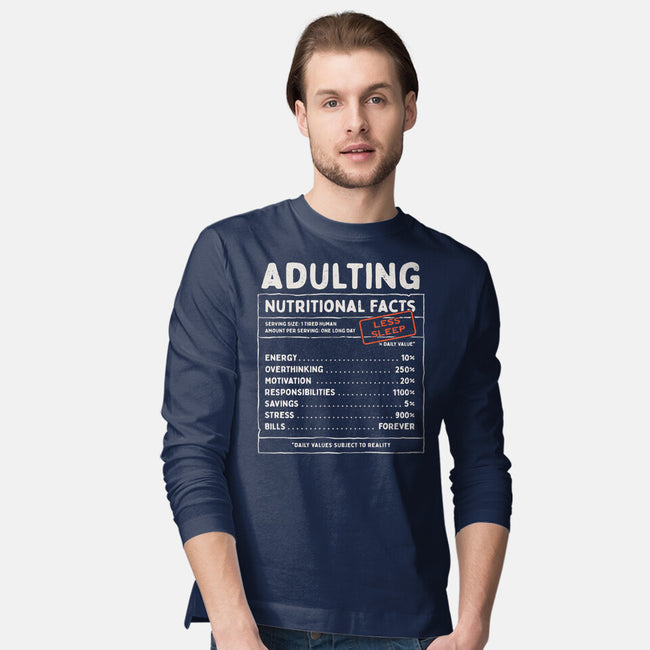 Adulting Facts-Mens-Long Sleeved-Tee-GODZILLARGE