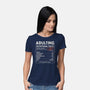 Adulting Facts-Womens-Basic-Tee-GODZILLARGE