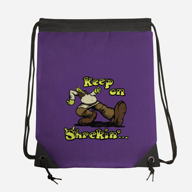 Keep On Shrekin-None-Drawstring-Bag-joshua_millustrator