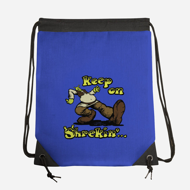 Keep On Shrekin-None-Drawstring-Bag-joshua_millustrator