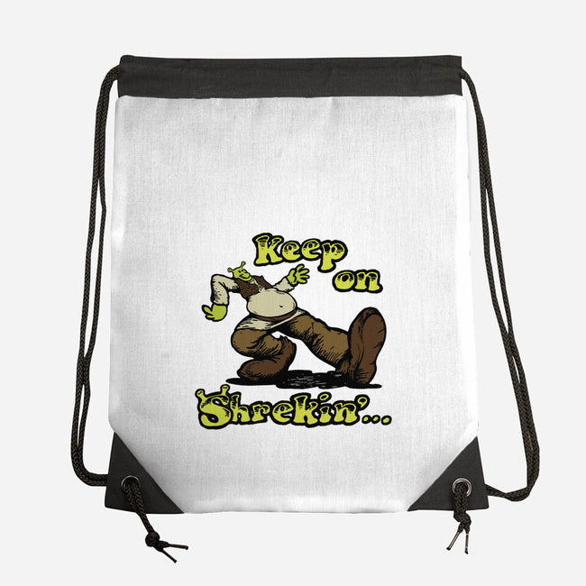 Keep On Shrekin-None-Drawstring-Bag-joshua_millustrator