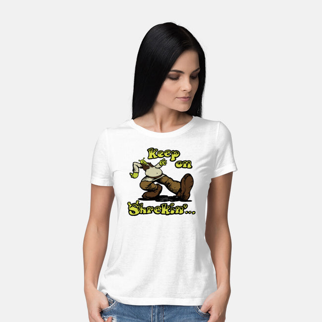 Keep On Shrekin-Womens-Basic-Tee-joshua_millustrator