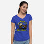 Keep On Shrekin-Womens-V-Neck-Tee-joshua_millustrator