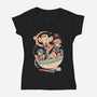Adventure Bowl-Womens-V-Neck-Tee-Arigatees