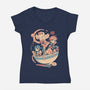 Adventure Bowl-Womens-V-Neck-Tee-Arigatees