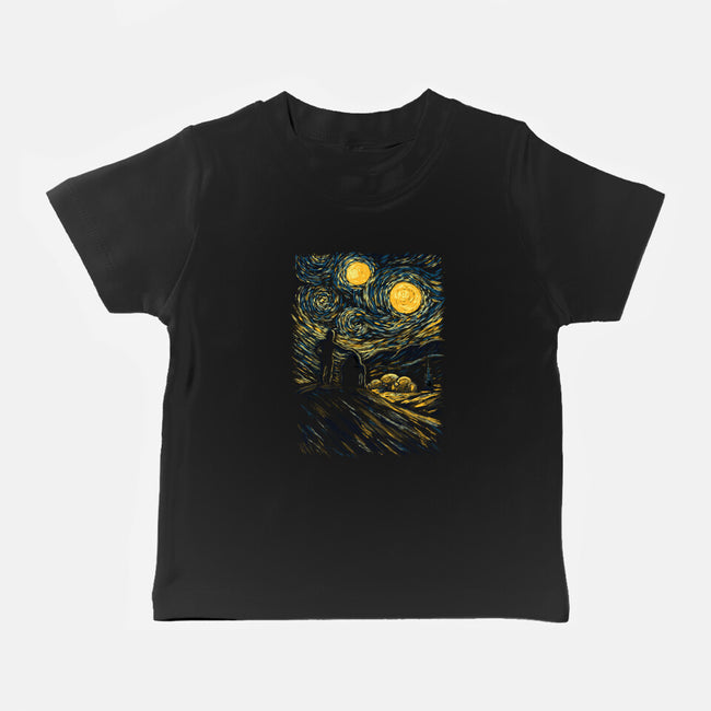 A Starry Night On Tatooine-Baby-Basic-Tee-Mattania