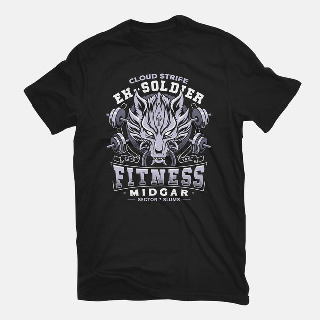 Strife Midgar Fitness Emblem-Womens-Basic-Tee-LAGELANTEE