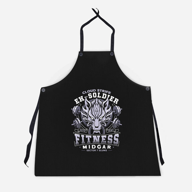 Strife Midgar Fitness Emblem-Unisex-Kitchen-Apron-LAGELANTEE