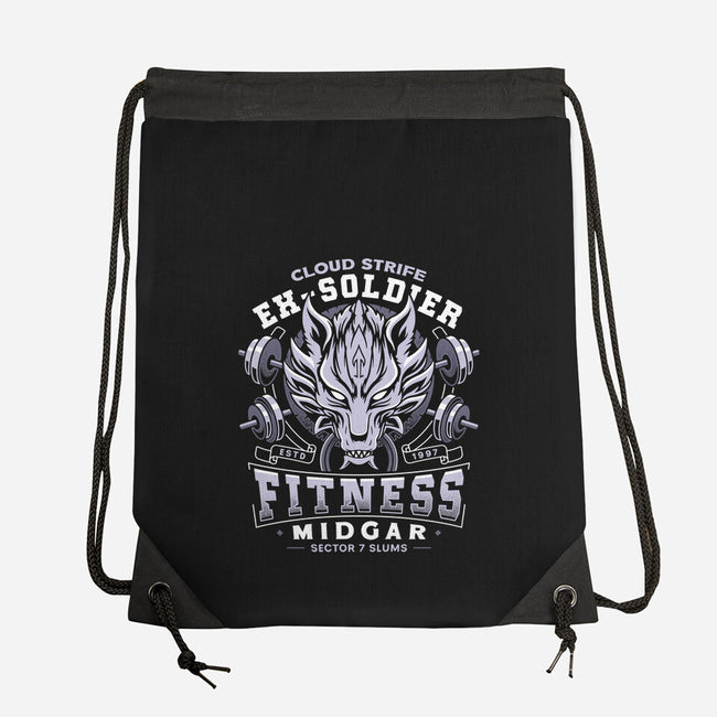Strife Midgar Fitness Emblem-None-Drawstring-Bag-LAGELANTEE
