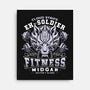 Strife Midgar Fitness Emblem-None-Stretched-Canvas-LAGELANTEE