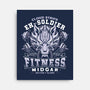 Strife Midgar Fitness Emblem-None-Stretched-Canvas-LAGELANTEE