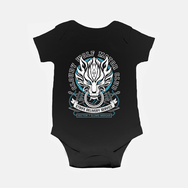 Cloudy Wolf Midgar Motor-Baby-Basic-Onesie-LAGELANTEE
