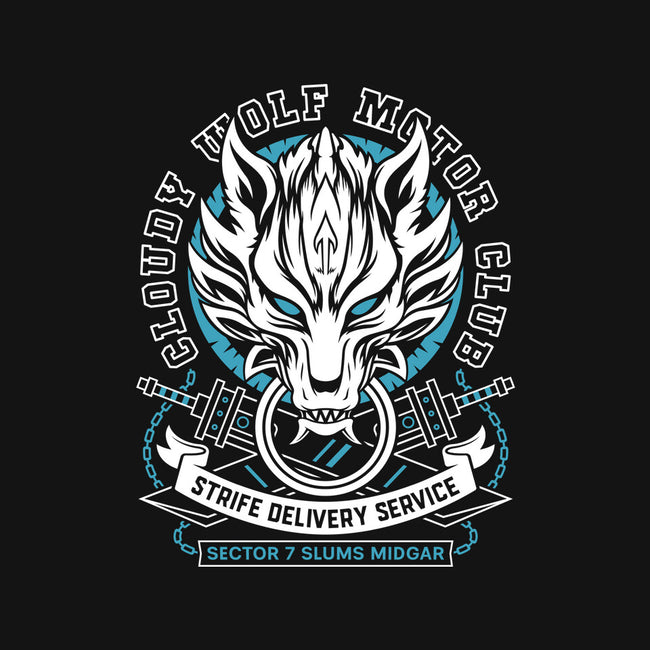Cloudy Wolf Midgar Motor-Womens-V-Neck-Tee-LAGELANTEE