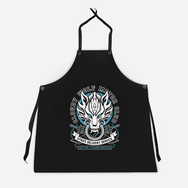 Cloudy Wolf Midgar Motor-Unisex-Kitchen-Apron-LAGELANTEE