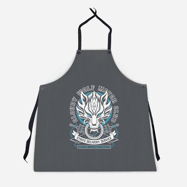 Cloudy Wolf Midgar Motor-Unisex-Kitchen-Apron-LAGELANTEE