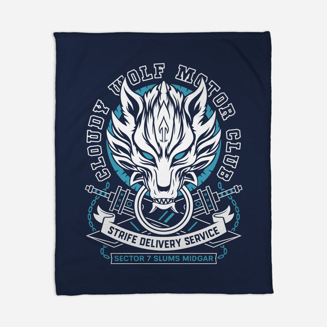 Cloudy Wolf Midgar Motor-None-Fleece-Blanket-LAGELANTEE