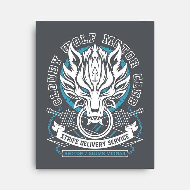 Cloudy Wolf Midgar Motor-None-Stretched-Canvas-LAGELANTEE