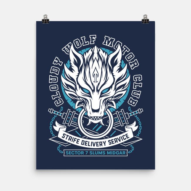 Cloudy Wolf Midgar Motor-None-Matte-Poster-LAGELANTEE