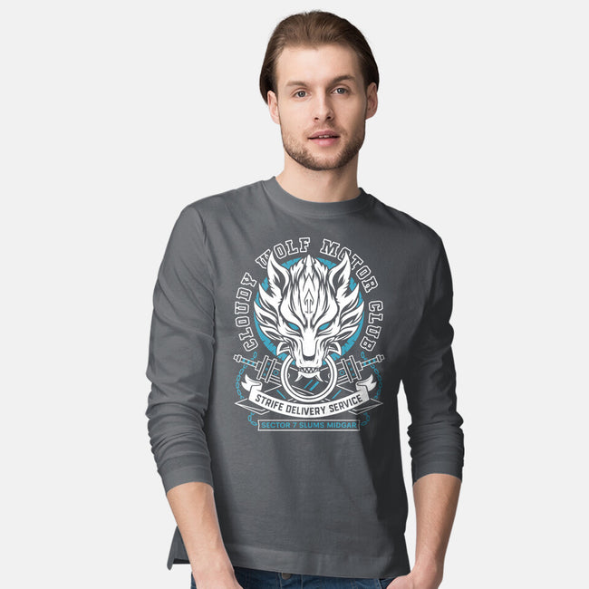 Cloudy Wolf Midgar Motor-Mens-Long Sleeved-Tee-LAGELANTEE