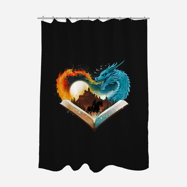 Book Of Brave Heart-None-Polyester-Shower Curtain-dandingeroz
