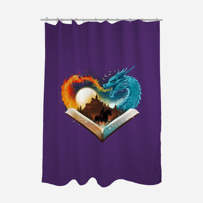 Book Of Brave Heart-None-Polyester-Shower Curtain-dandingeroz