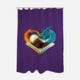 Book Of Brave Heart-None-Polyester-Shower Curtain-dandingeroz