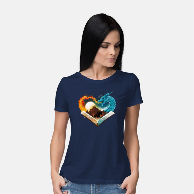 Book Of Brave Heart-Womens-Basic-Tee-dandingeroz